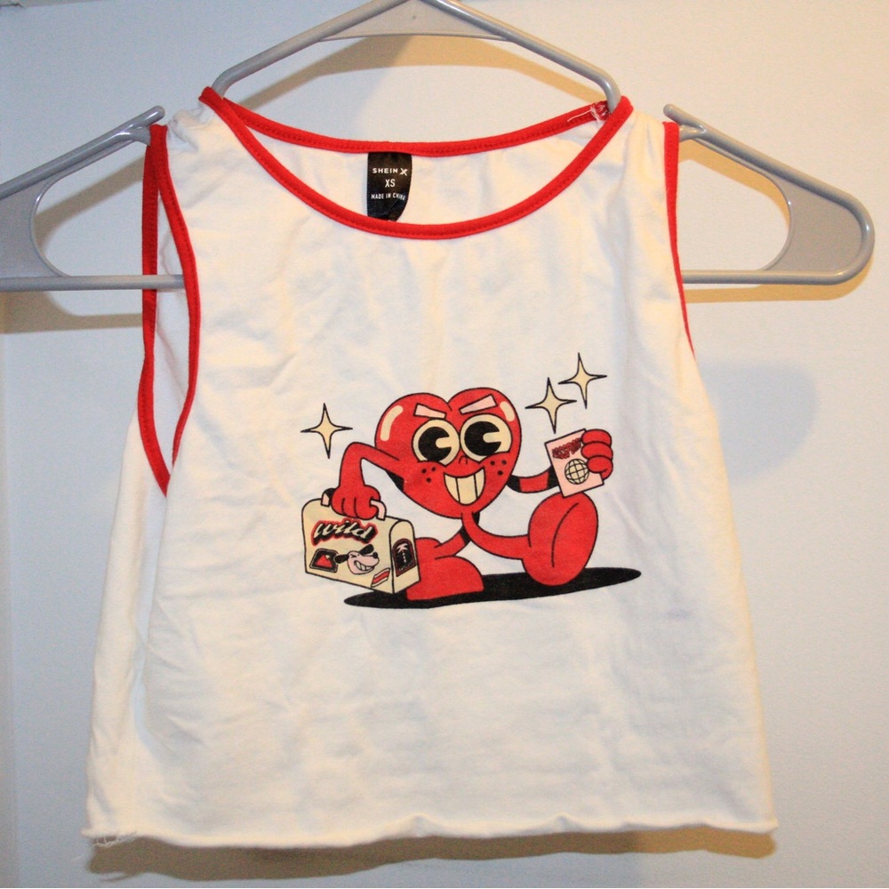 Cropped graphic tee/ S
